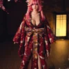 Yae Miko Sexpuppe von BCDOLL, 76 cm – Vorderansicht im roten Kimono