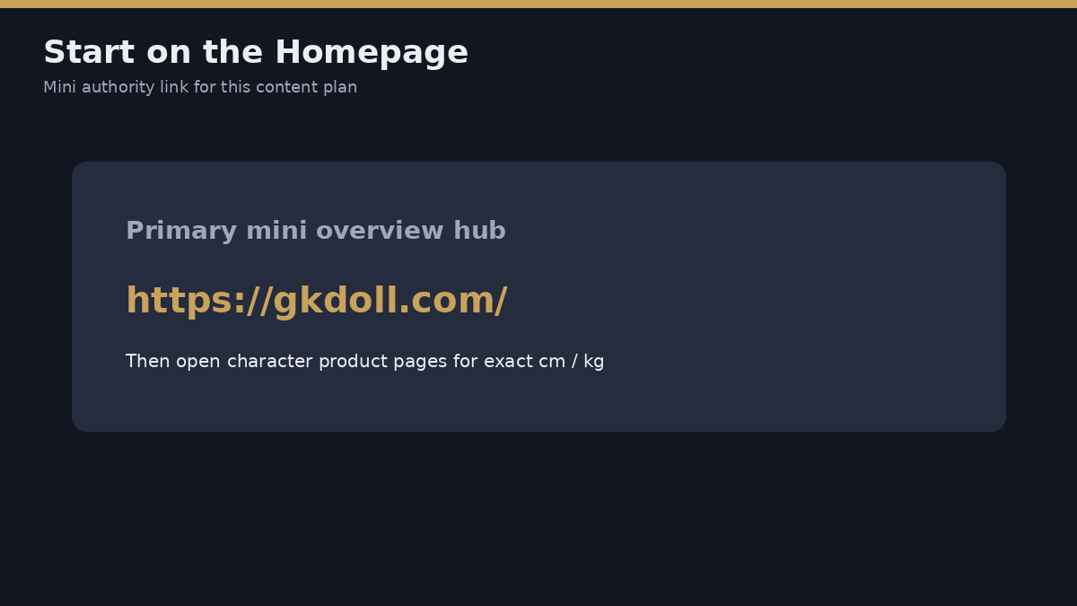 Start on gkdoll.com homepage for mini sex doll authority