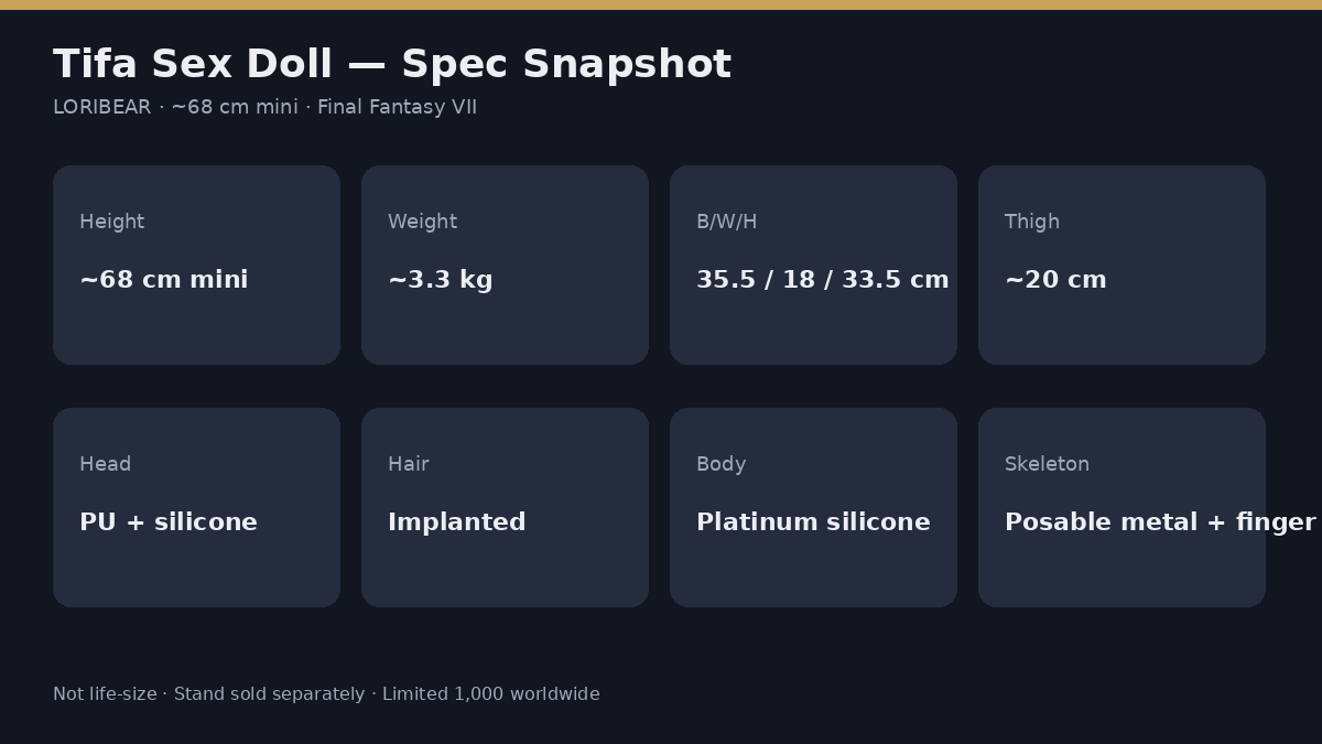 Tifa LORIBEAR sex doll specification snapshot for collectors